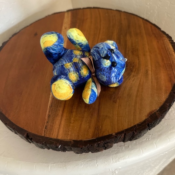 Lighthouse Immersive Van Gogh Experience Starry Night Print Bear Plush - Picture 4 of 7